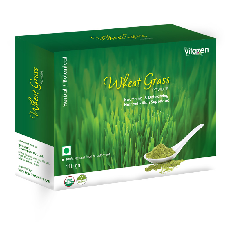Vitazen Organic Wheat Grass Powder-110 gm